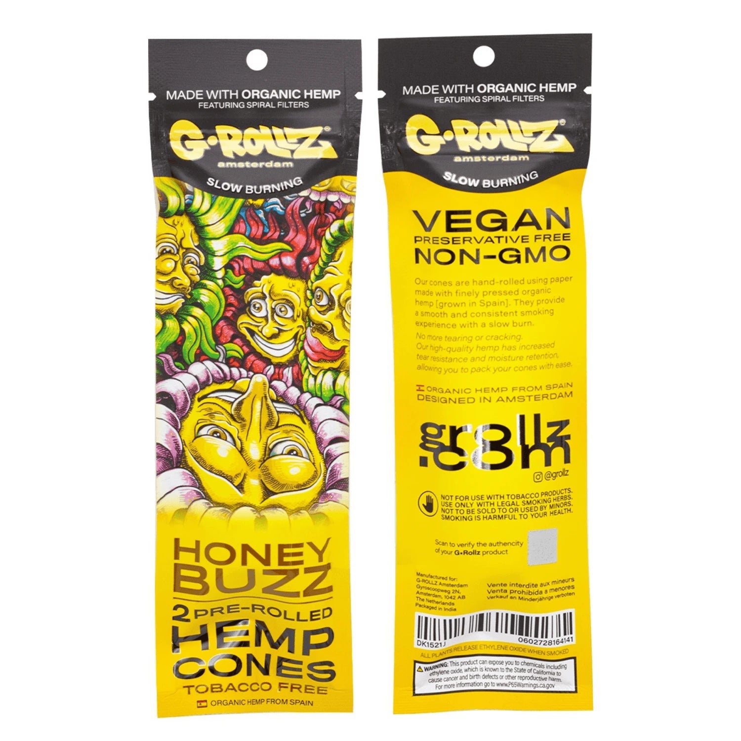 G-Rollz - Honey Buzz Hemp Cones 2er Pack G-Rollz
